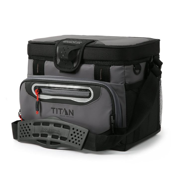 TITAN BY ARCTIC ZONE DEEP FREEZE ZIPPERLESS HARDBODY 8QT COOLER - Sharkskin Gray - Like New