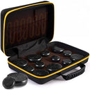 SereneLife Massage Stone Heating Bag Set - Electric Spa Portable, Black - Like New
