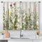 AIMEGO Kitchen Curains Spring Flower Botanical Vintage 36In 2 Panels - Floral - Like New