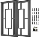 AINISIS Metal Table Legs 28 in H x 17.7 in W Square Set of 2 DIY  - Black Metal - Like New