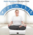 POWET VIBRATION PLATE EXERCISE MACHINE WEIGHT LOSS 5 PRE-SET MODES - WHITE - Like New