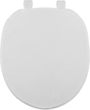 CENTOCO ELONGATED TOILET SEAT, CLOSED FRONT, COVER, RESIDENTIAL PLASTIC - WHITE - Like New