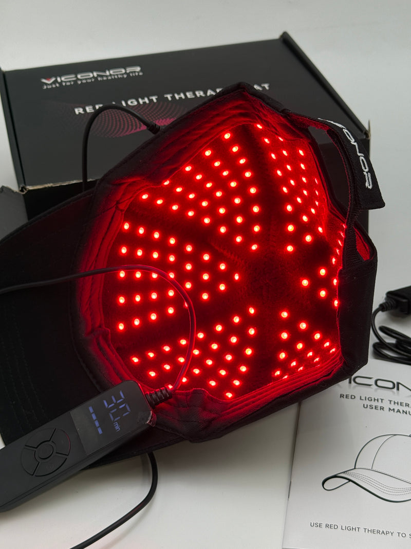 VICONOR INFRARED LIGHT THERAPY RED LIGHT THERAPY FOR HAIR LOSS - BLACK - Like New