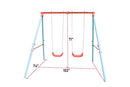 HooKung Garden Swing Set with Two Swing Seats Outdoor Set - Brand New