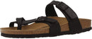 BIRKENSTOCK MAYARI - BIRKO-FLOR & BIRKIBUC - SIZE: MEN 10 EU 43 - BLACK - Brand New