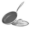XBM FRYING PAN NONSTICK 8" INDUCTION COOKWARE SCRATCH-PROOF DISHWASHER SK-FPW-8 - Like New