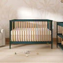 Dream On Me Clover 4-in-1 Modern Island Crib Rounded Spindles - Olive - Brand New