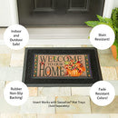 Evergreen Sassafras Pumpkin Bucket Entrance Doormat 22"x10", Insert Mat Only - Brand New