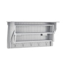 Danya B Accordion Clothes Drying Rack Retractable Wall Mounted Towel Rack White - Brand New