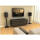 ATLANTIC BOOKSHELF SPEAKER STANDS - STEEL CONSTRUCTION, 77335799 - BLACK 2 PACK - Like New