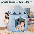 TINY LAND KIDS PLAY TENT POP-UP CUTE TODDLER TENTS PORTABLE BABY TENT BLUE - Brand New
