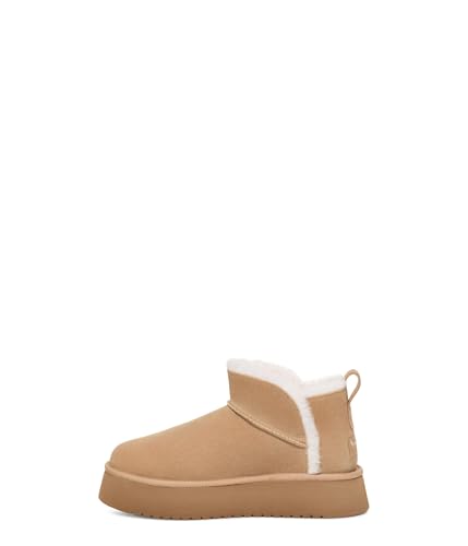 KOOLABURRA BY UGG KOOLA ULTRA MINI PLATFORM WOMENS ANKLE BOOT SIZE 8 - SAND - Like New