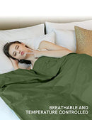 YnM Weighted Blanket & Duvet Cover Hot Cold Set 3 Pieces Teddy Bear Velvet - Brand New