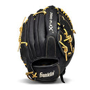 FRANKLIN SPORTS BASEBALL GLOVE PROFLEX ADULT BASEBALL + SOFTBALL GLOVES - BLACK - Like New