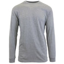GALAXY BY HARVIC MEN'S COTTON-BLEND LONG SLEEVE CREW NECK TEE - M - HEATHER GRAY - Brand New