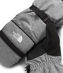 The North Face Women's Montana Insulated Ski Mitt, Black and Medium Heather Grey - Brand New