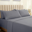 LuxClub 6 PC Bed Sheet Set w/ 18 inch Deep Pockets - Eco Friendly, Wrinkle Free - Brand New