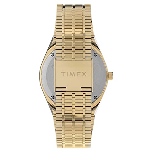 Timex Q Women's 36mm Watch Gold-Tone Cream TW2U95800VQ - Like New