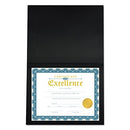 UNIVERSAL 8 IN. X 10 IN. A4 CERTIFICATE/DOCUMENT COVER (6/PACK) UNV76895 - BLACK - Brand New