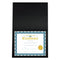 UNIVERSAL 8 IN. X 10 IN. A4 CERTIFICATE/DOCUMENT COVER (6/PACK) UNV76895 - BLACK - Brand New