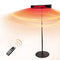 EAST OAK PATIO HEATER ELECTRIC 1500W STANDING OUTDOOR HEATERS SPH22001 - BLACK - Like New