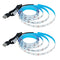 KXZM 5V USB RGB LED STRIP LIGHT USB POWERED 13.2FT/4M (2PCS X 6.6FT) 240LEDS Like New