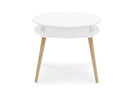 DELTA CHILDREN HUDSON STORAGE TABLE AND 2-PIECE CHAIR SET - WHITE - Like New