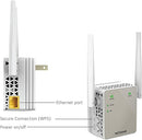 NETGEAR Wi-Fi Range Extender Up to 1500 Sq Ft Wireless EX6120-100NAS - White Like New