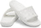 CROCS UNISEX-ADULT CLASSIC SLIDE SANDALS - SIZE: MEN 7 WOMEN 9 - WHITE - Brand New