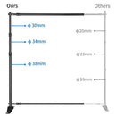 ShowMaven Backdrop Stand Heavy Duty Banner Stand Adjustable B07YLG5JH2 - Gray - Like New