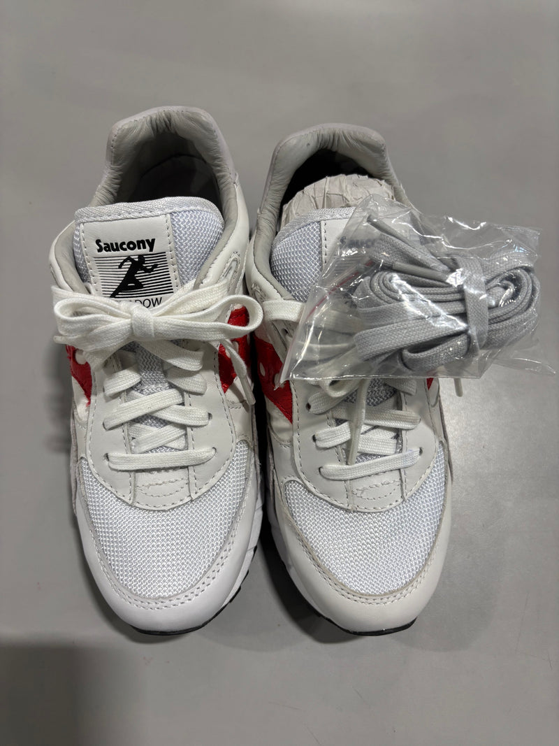 SAUCONY ORIGINALS SHADOW 6000 PREMIUM - SIZE: MEN 5 (AU/UK M4) - WHITE/RED - Brand New