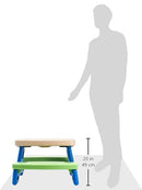 LITTLE TIKES EASY STORE JR. KID PICNIC PLAY TABLE - BLUE/GREEN - Like New