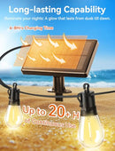 Brightever Solar Powered Outdoor String Lights with Remote - BLACK - Like New