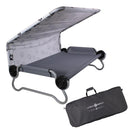 DISC-O-BED ELEVATED DOG BED WITH CANOPY- GRAY - MEDIUM - Like New