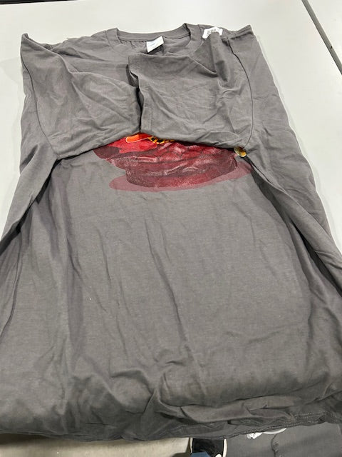 PORT&COMPANY PORT AND COMPANY XL GRAY CAT IN RAMEN TSHIRT - GRAY - Like New