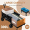 AMNOW COLLAPSIBLE BEACH WAGON CART WITH BIG WHEELS 440LBS LARGE CAPACITY - BLACK - Like New