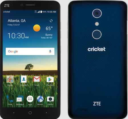 ZTE BLADE X MAX 32GB CRICKET Z983 - BLUE - Like New