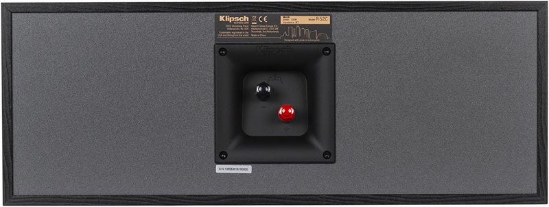 Klipsch Reference R-52C Center Channel Home Speaker - Black Like New