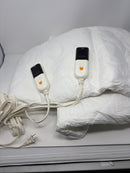 SEALY HEATED MATTRESS PAD QUEEN SIZE DUAL CONTROL WITH 10 HEAT SETTINGS - WHITE - Like New