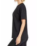 GALACY BY HARVIC BLUE ICE LOOSE FIT SHORT SLEEVE - SIZE: WOMEN 3XL - BLACK - Like New