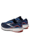 BROOKS MEN'S GHOST 15 RUNNING SHOE - PEACOAT/WHITE/ORANGE/SURF THE WEB - SIZE 11 - Like New