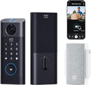 eufy Security Video Smart Lock S330 Chime 3-in-1 Camera+DoorbellT8530 - Black - Like New