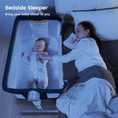 LI'L PENGYU BABY BASSINET BEDSIDE SLEEPER FOR BABY BEDSIDE CRIB - NAVY BLUE - Like New