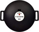 Jim Beam 12'' Pre Seasoned Heavy Duty Construction Cast Iron Grilling Wok BLACK - Like New