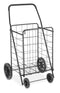 WHITMOR EXTRA LARGE UTILITY FOLDABLE SHOPPING CART WHEELS 100 LB - BLACK - Like New