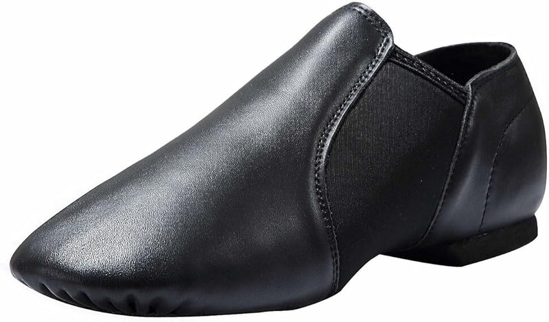 DYNADANS LEATHER UPPER SLIP-ON JAZZ SHOE GIRLS AND BOYS 3M LITTLE KID - BLACK - Like New