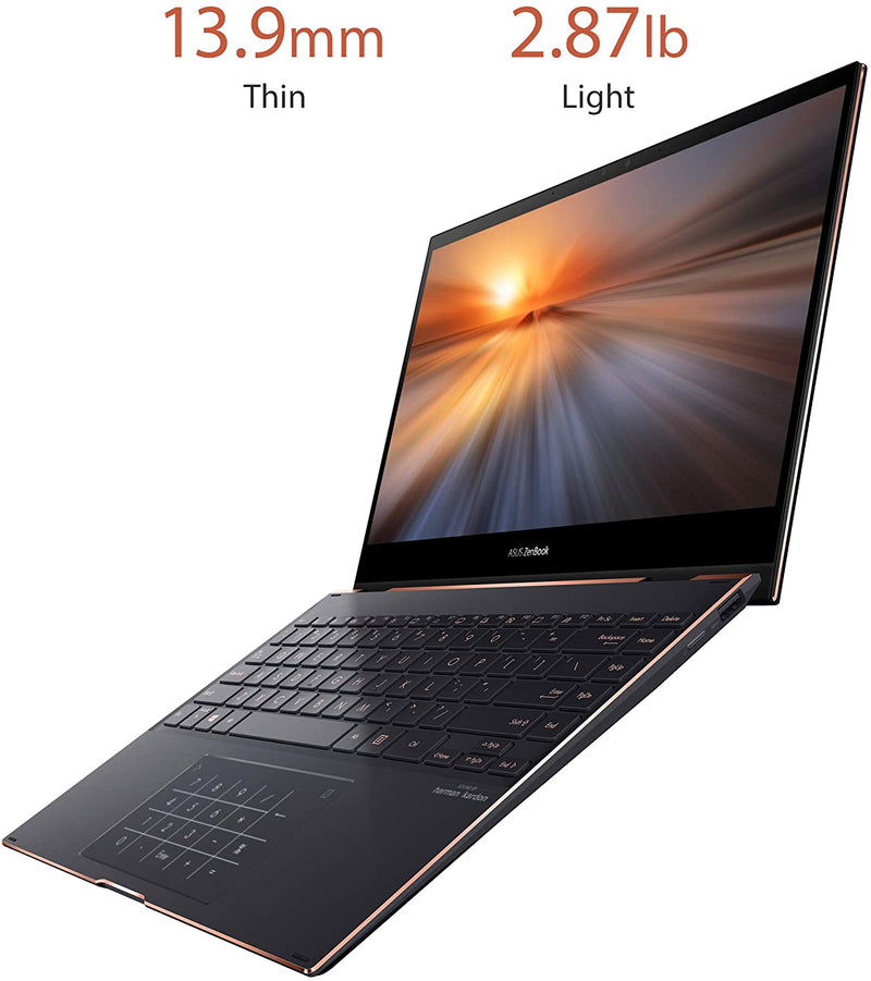 ASUS ZenBook Flip S 13.3 UHD I7-1165G7 16 1TB SSD UX371EA-XH77T Jade Black Like New