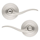 Kwikset Tustin Interior Privacy Door Handle with Lock, Door Lever - Satin Nickel - Brand New