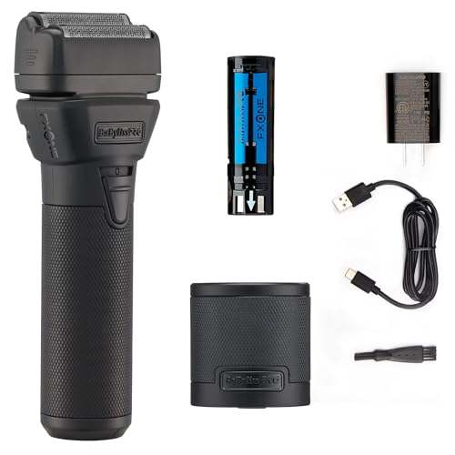 BABYLISSPRO FXONE DOUBLE FOIL STICK SHAVERS INTERCHANGEABLE BATTERY - BLACK - Like New
