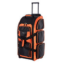 TRAVELERS CLUB XPEDITION 30" MULTI-POCKET UPRIGHT ROLLING DUFFEL - BRIGHT ORANGE - Like New